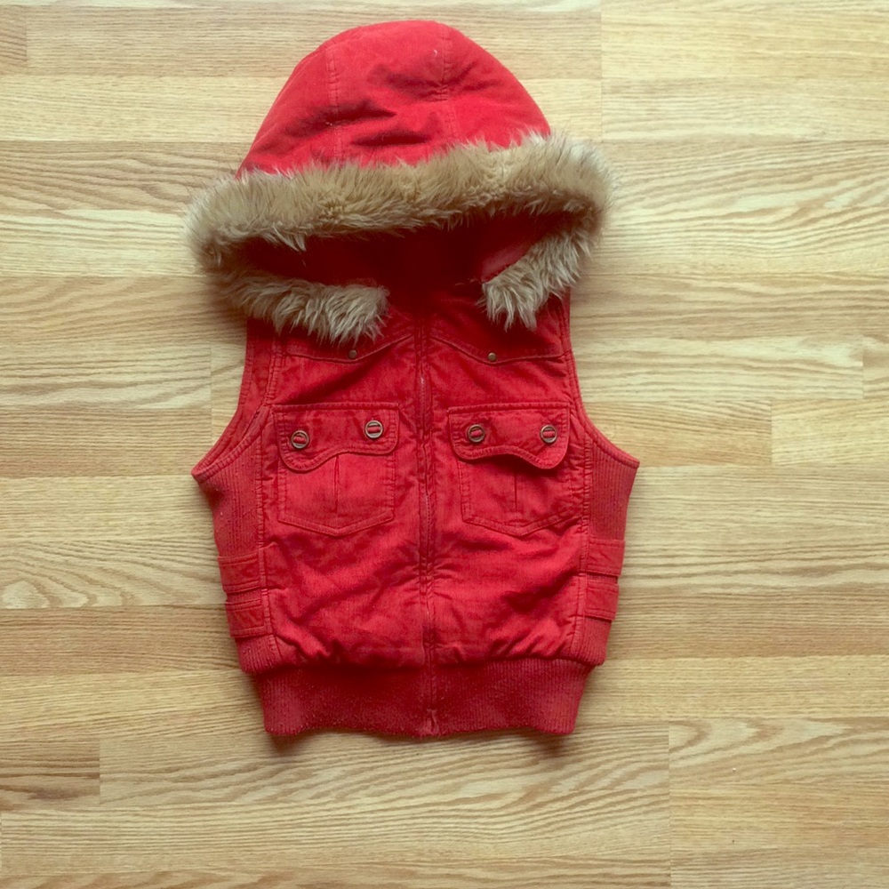 Burnt orange fashion vest